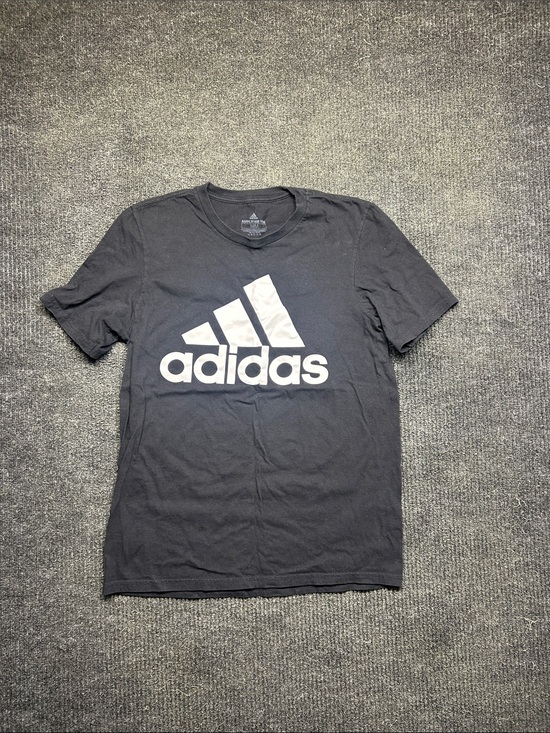 adidas Other - adidas Black Tee with White Trefoil-Style Logo - Short Sleeve